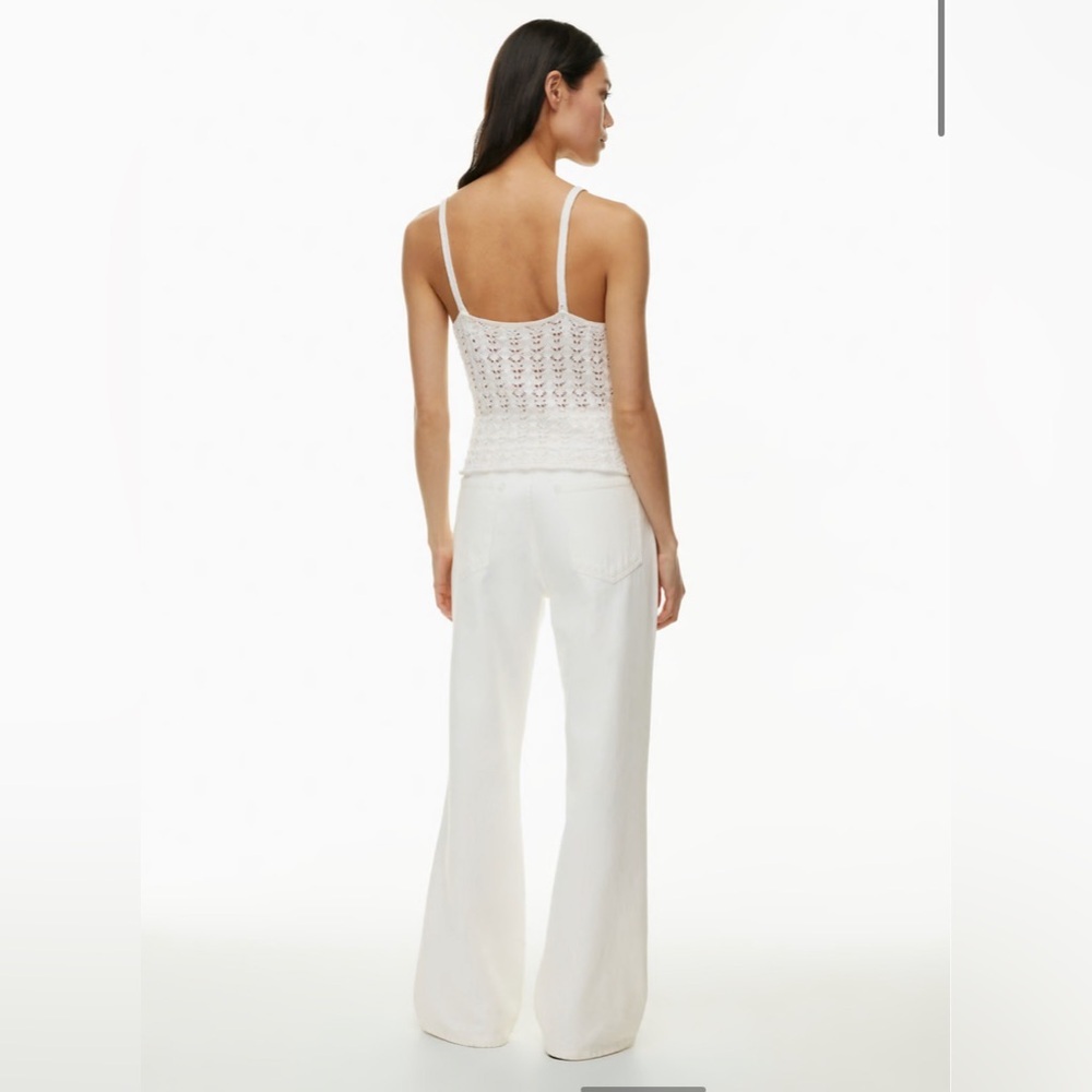 Aritzia Wilfred Gemma Top in Light Birch Small 100% cotton yarn knit tank - Picture 5 of 13